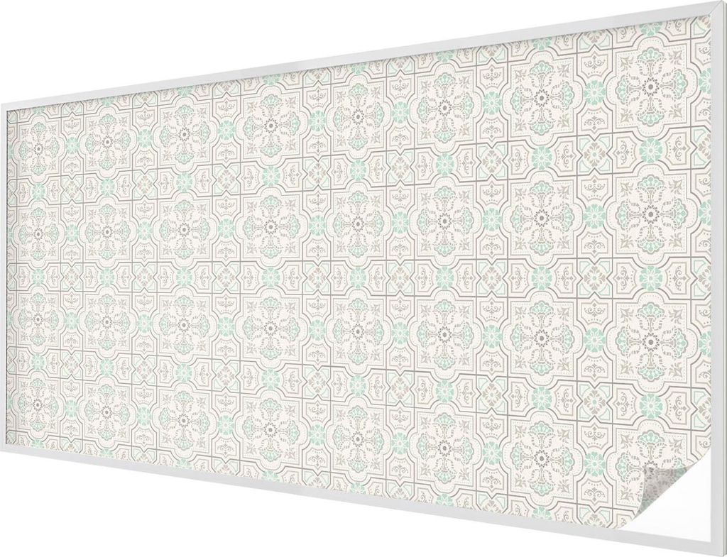 Buntglas Fensterfolie – 200x100 cm – Stained-Glass Design – blickdichte dekorative Sichtschutzfolie – selbstklebend, UV-Schutz – Blumenfl...