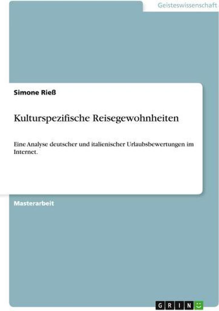 Kulturspezifische Reisegewohnheiten
