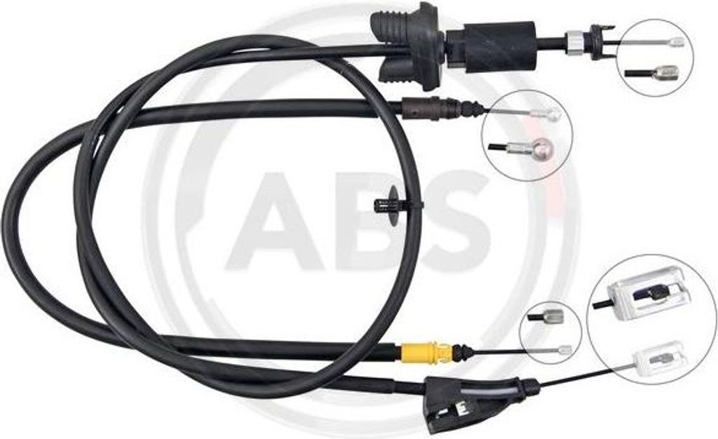A.B.S. K18041 Seilzug, Handbremse OE 474655 kompatibel mit 3008