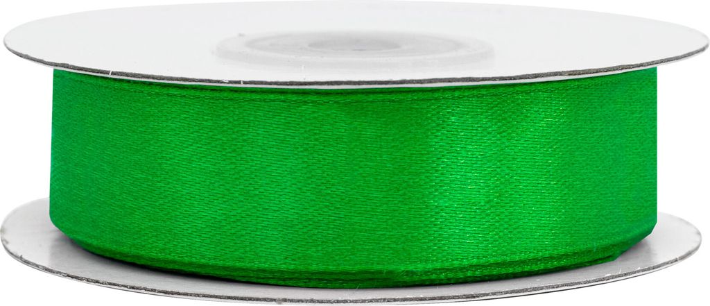 Satinband 18mm x 25m Rolle Grün Produktbild 