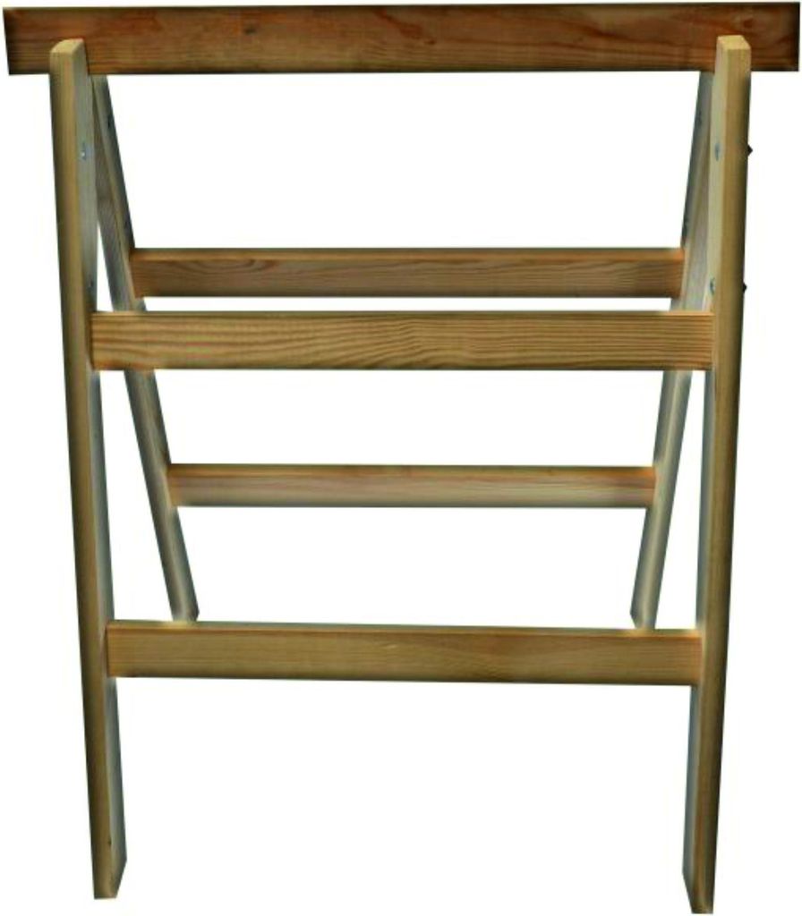 Holz-Klappbock, Höhe 80 cm, Breite 60 cm Produktbild 