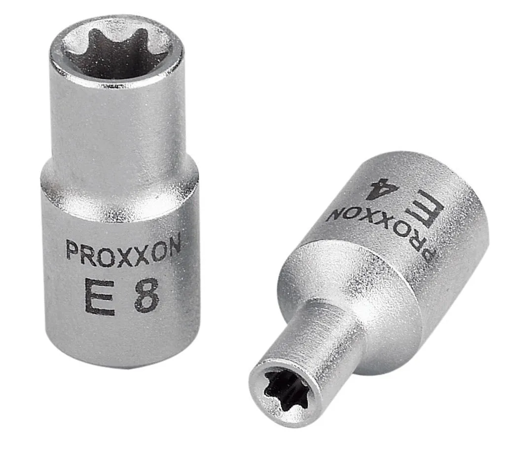 PROXXON presa Torx esterna con attacco E7 da 6,3 mm 1/4" in acciaio CrV