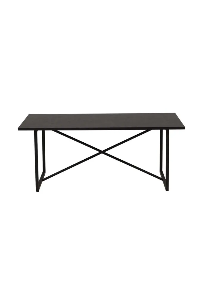 Pryor Table Basse Noire au Design Minimaliste - Table de Salon Moderne
