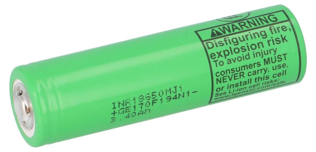 Li-Ion Akku LG LGDBMJ118650 INR 18650 MJ1 3500mAh 3,6V Produktbild 