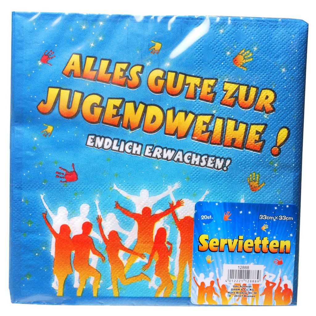 Servietten "Jugendweihe", 20-tlg. Produktbild 
