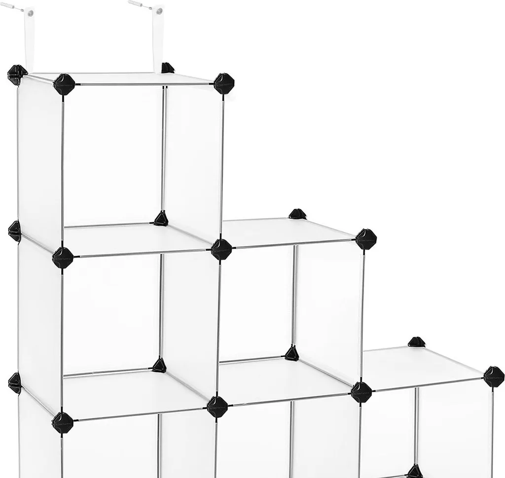 Petite étagère blanche 6 cases pour chambre d'enfant ou studio malin