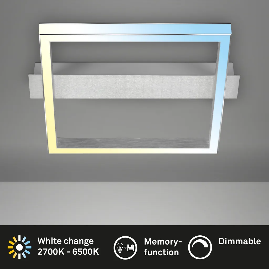 Offerta Lampada Soffitto LED 26W | Cromo Alluminio | Prezzo Stock - 7
