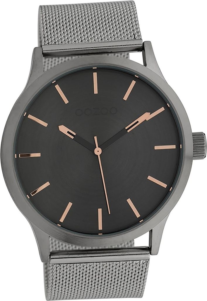 Oozoo Edelstahl Herren Uhr Analog Quarzuhr Armband silber Timepieces D2UOC10056