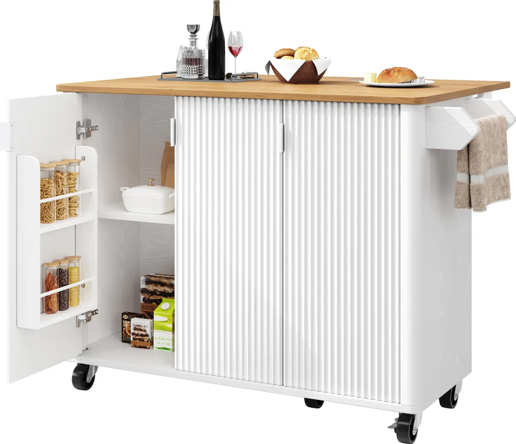 Table d'appoint de cuisine mobile pour coin repas et préparation repas
