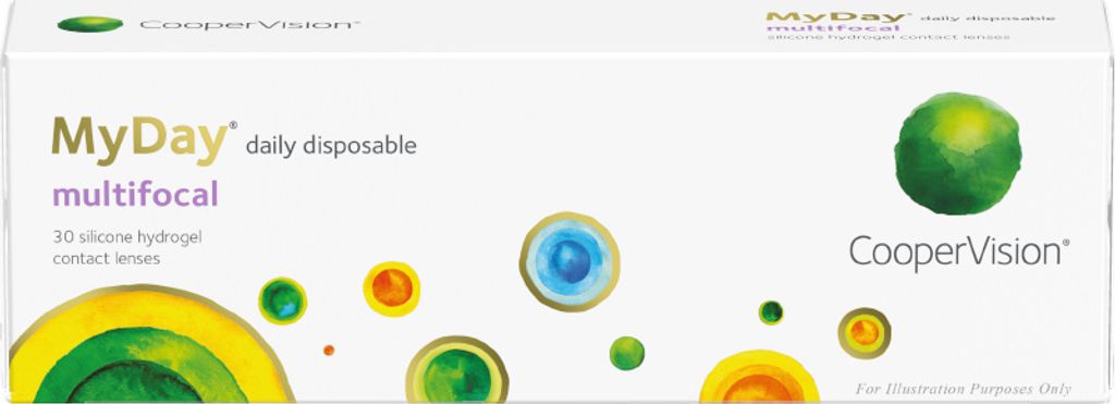 MyDay multifocal - 30 daily lenses - Sph: +7.25, Add: low, BC: 8.4, D: 14.2
