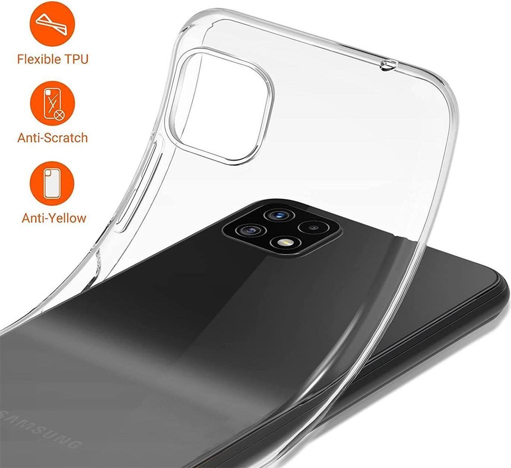 Schutzhülle für Samsung Galaxy A22 5G Hülle Transparent Produktbild 4