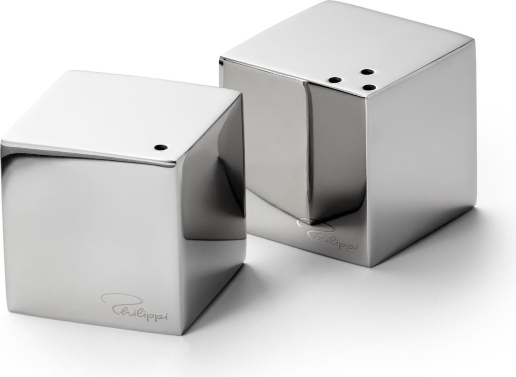 Philippi CUBE Salz und Pfefferstreuer-Set Edelstahl