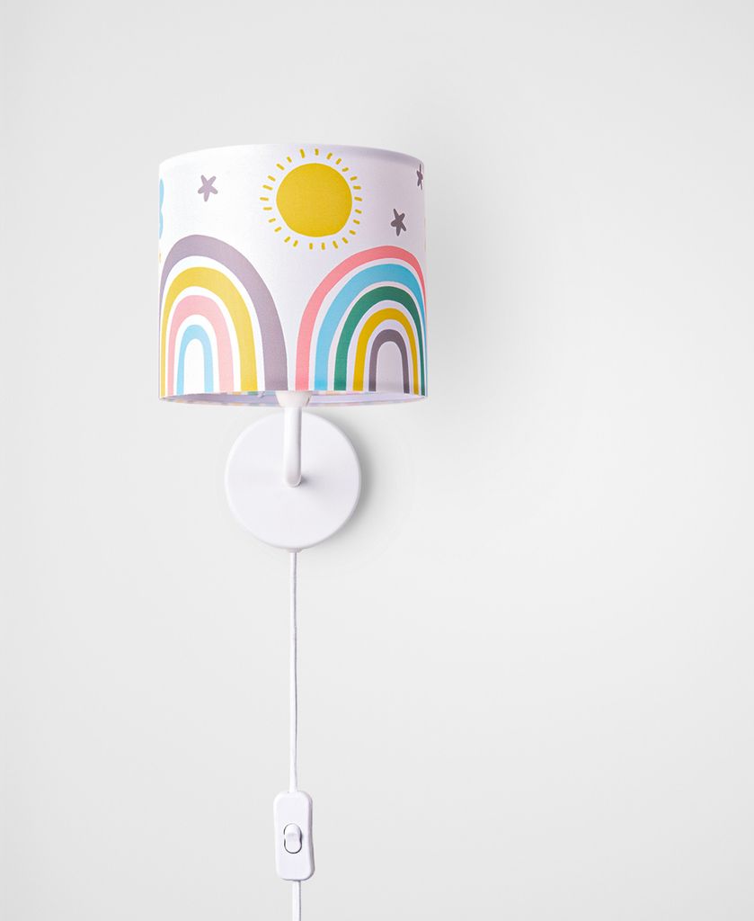 Kinderlampe Lampe Babyzimmer Regenbogen Sterne Stehlampe Tischlampe Deckenlampe