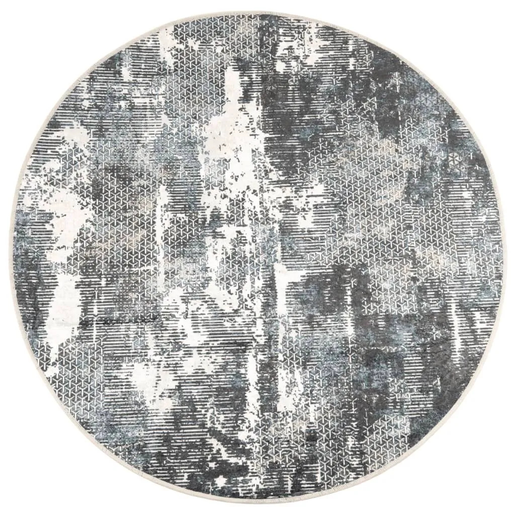 Tapis de chambre lavable multicolore 120cm - Tapis rond pour enfant