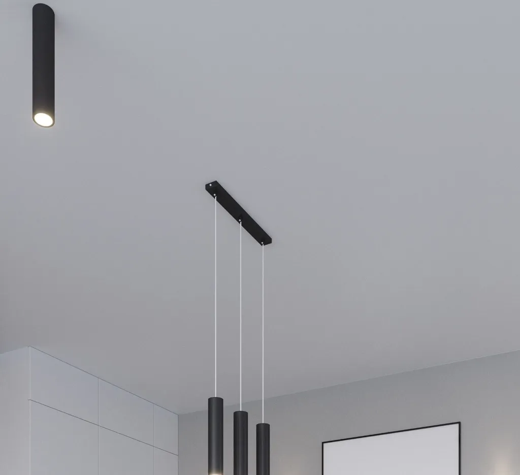 Suspension BELLIX Noir GU10 : Éclairage Précis et Installation Facile - 8