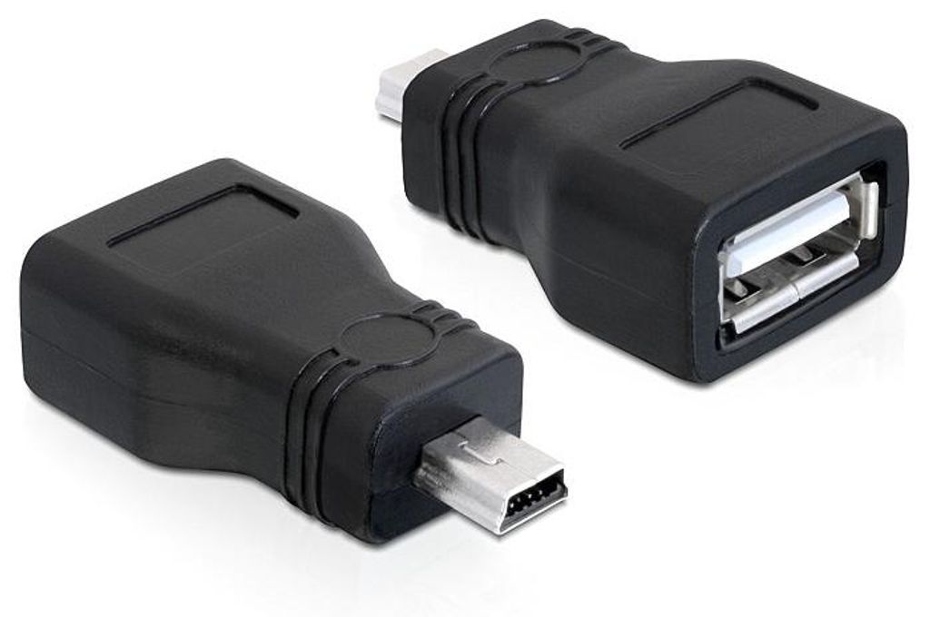 DeLOCK 65277, mini USB, USB 2.0-A, Czarny Zdjęcie produktu 