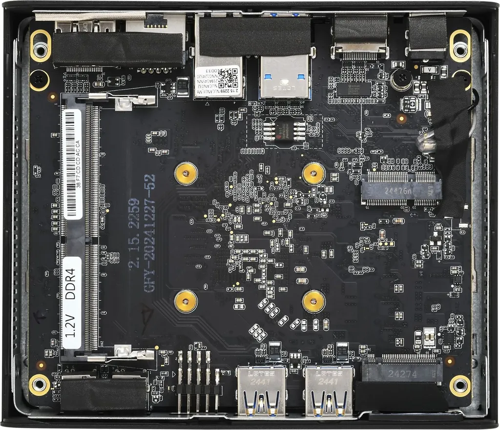 Boîtier Shuttle NE10N N100 PC Fanless Compact avec Slot DDR5 SO-DIMM - 6