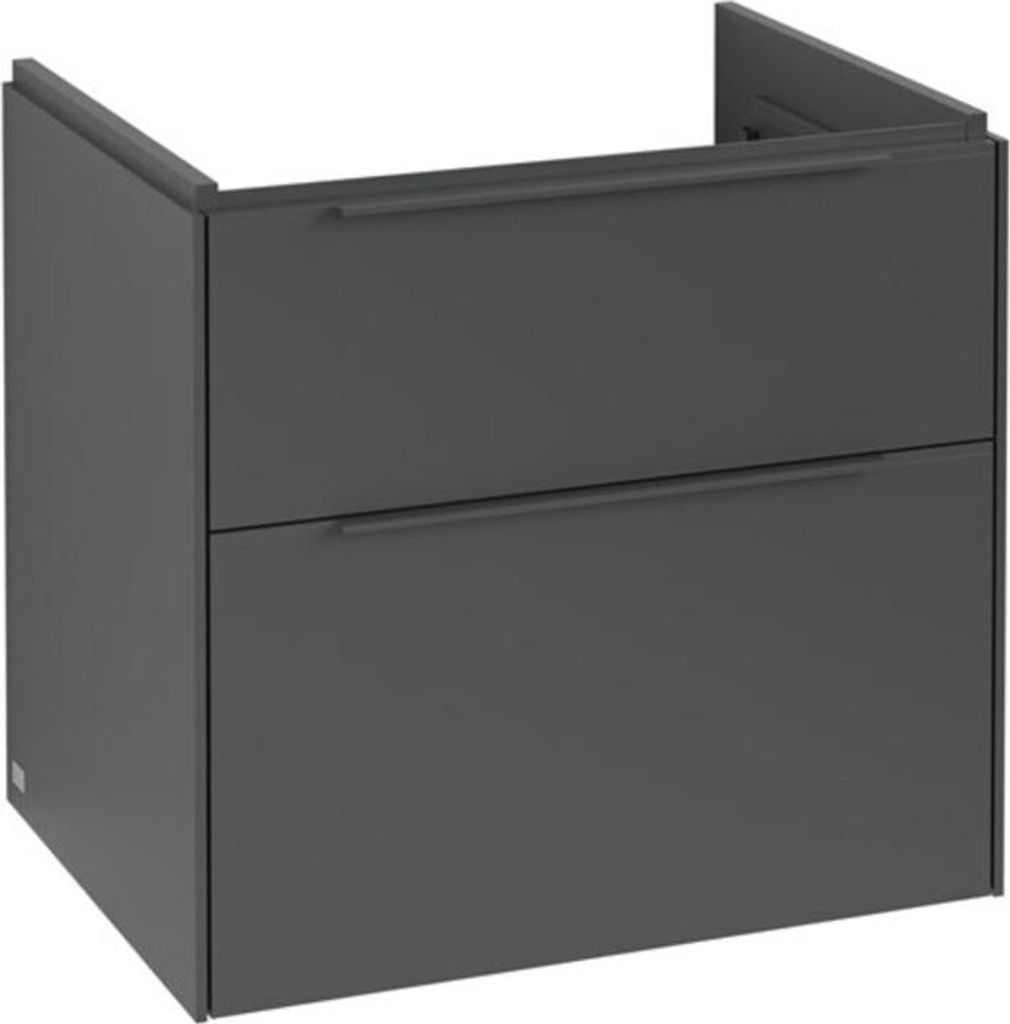 Villeroy & Boch Subway 3.0 Waschbeckenunterschrank, LED-Beleuchtung, 2 Auszüge, 622x576x478mm, C576L2VR
