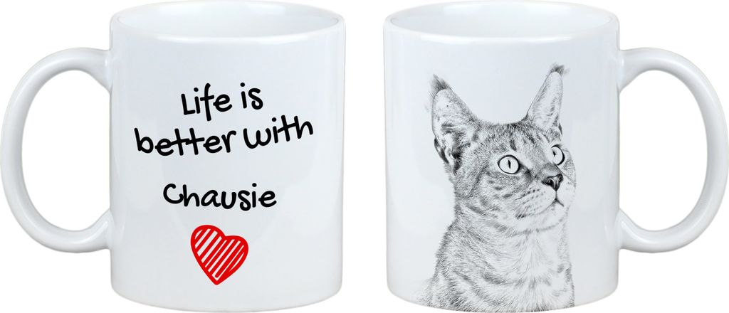 Chausie - Tasse mit Katze, Tasse mit Bild, personalisiertes Geschenk der Marke Art-Dog