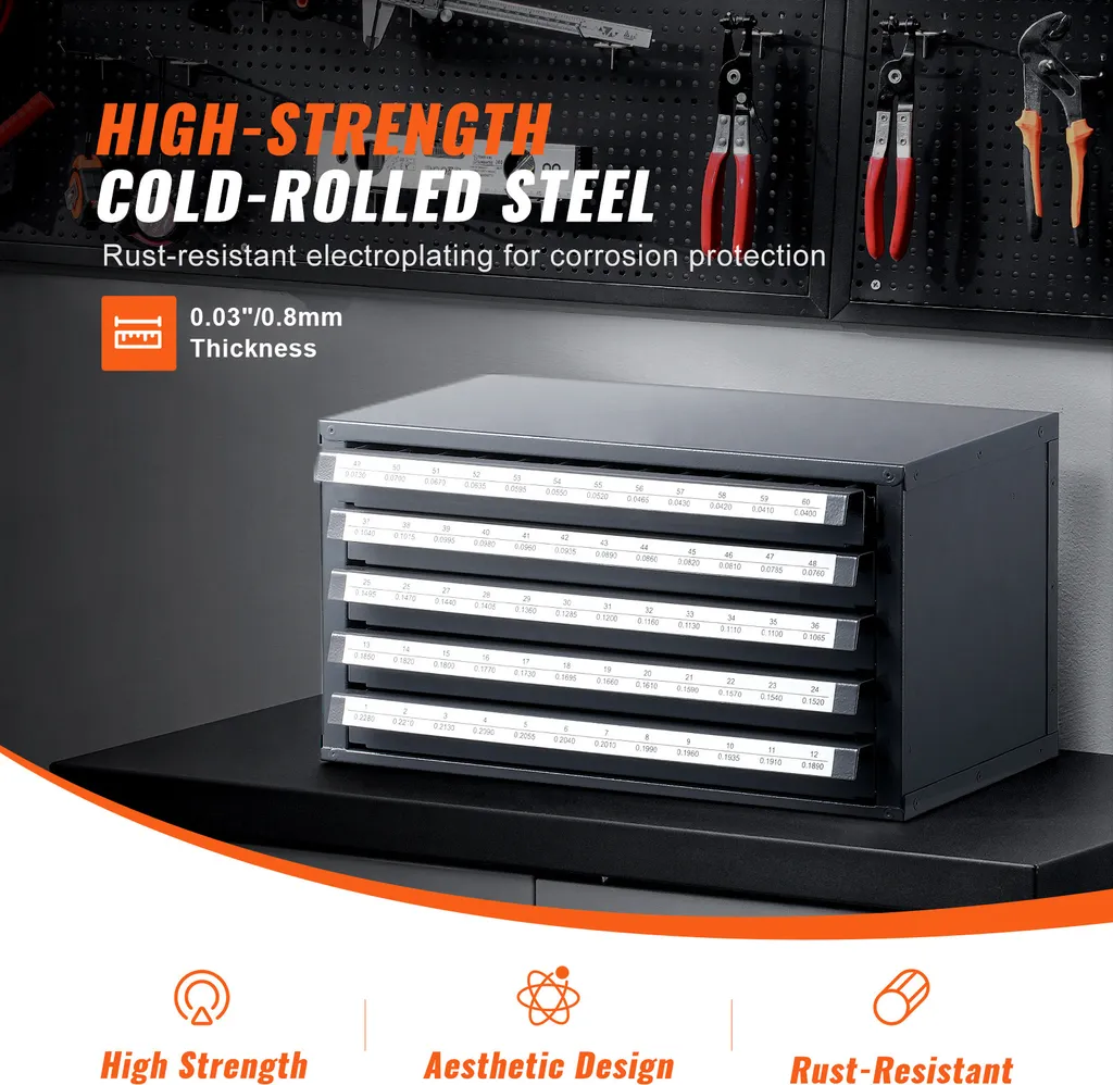 Gestionnaire de forets efficace pour rangement et tri d'outils n°1-60
