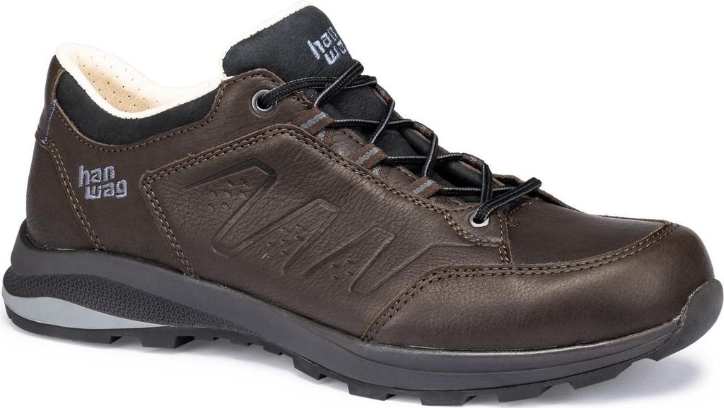 Hanwag Herren Travi Low SF Extra Wanderhalbschuh Chestnut/Black 45