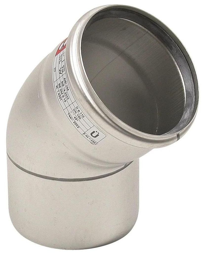 Codo para tubería Blücher de 45°, modelo EuroPipe, acero Imagen del producto 