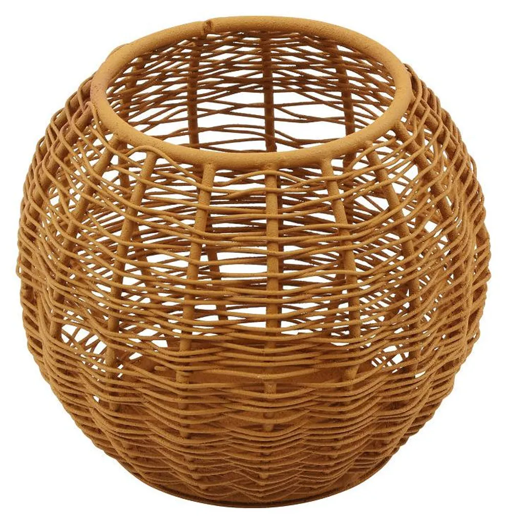 Porte-bougie pour ambiance cosy salon métal orange moderne Countryfield