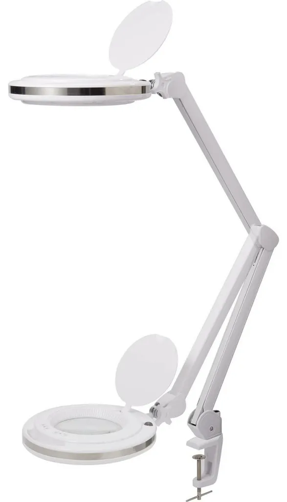 Lampe loupe LED de bureau 127mm avec variateur intensité 800 Lumens