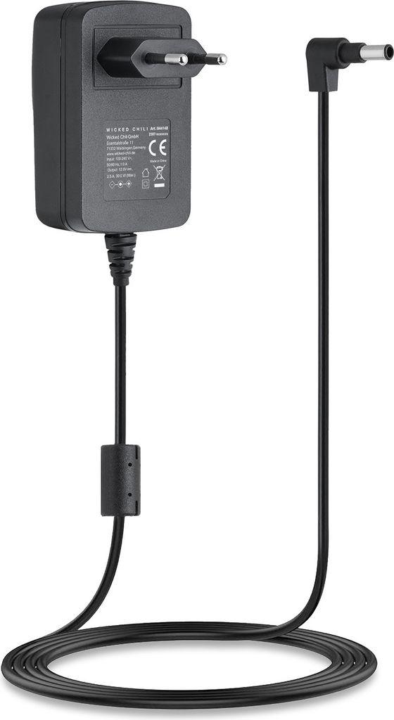 Wicked Chili 2m Netzteil kompatibel mit Makita DMR115 & DMR114 Ladekabel rauschfrei, Ersatz Zubehör für Original Baustellenradio Ladegerät SE000...