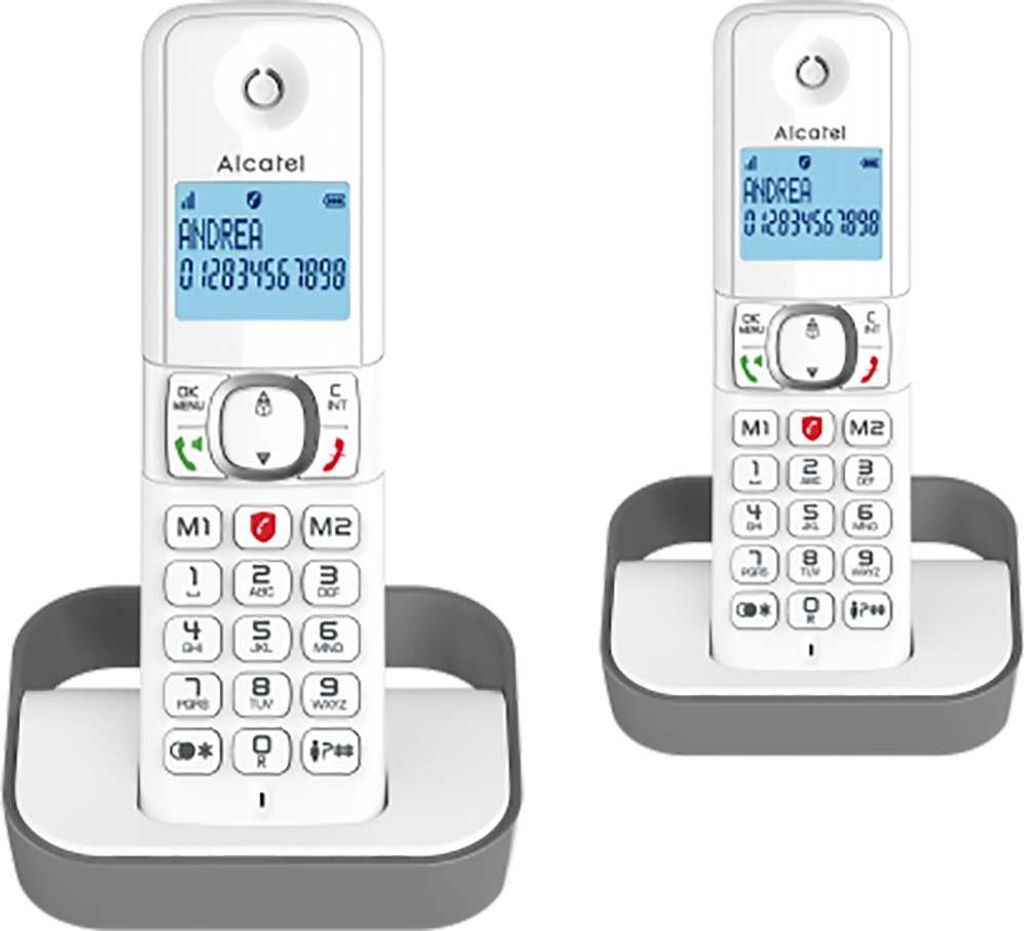 ALCATEL ALDECF860DGREY - DECT Alcatel sans fil F860 Duo Image du produit 