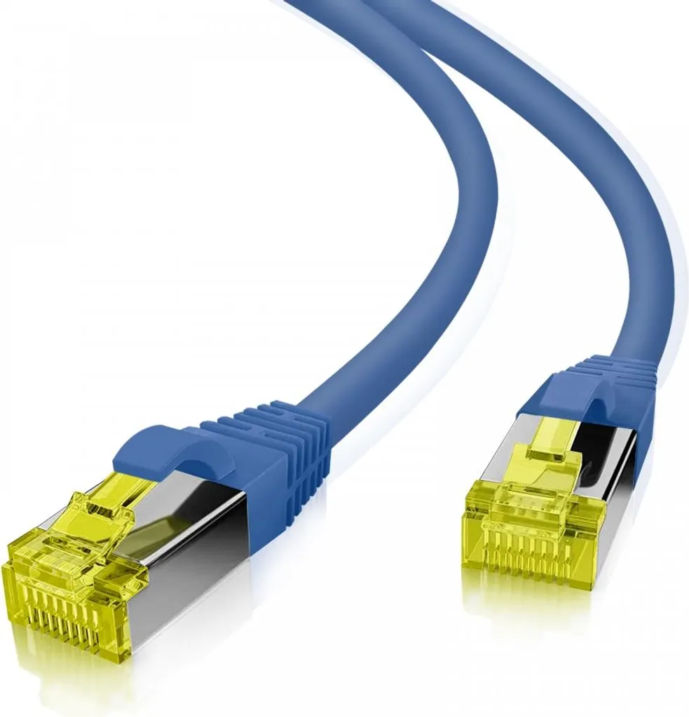 Helos 263758 Cavo Patch Cat 6a Ultra Flex TPE Blu 7,5m S/FTP 10Gbps
