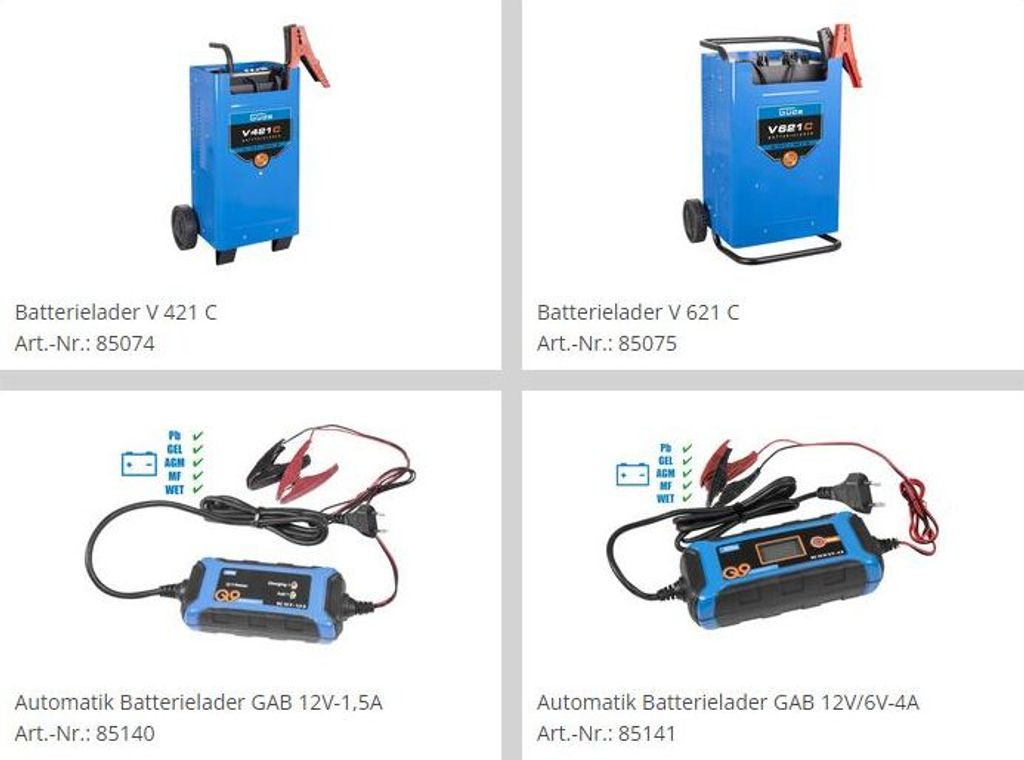 GÜDE popular Automatik Batterielader GAB 15A