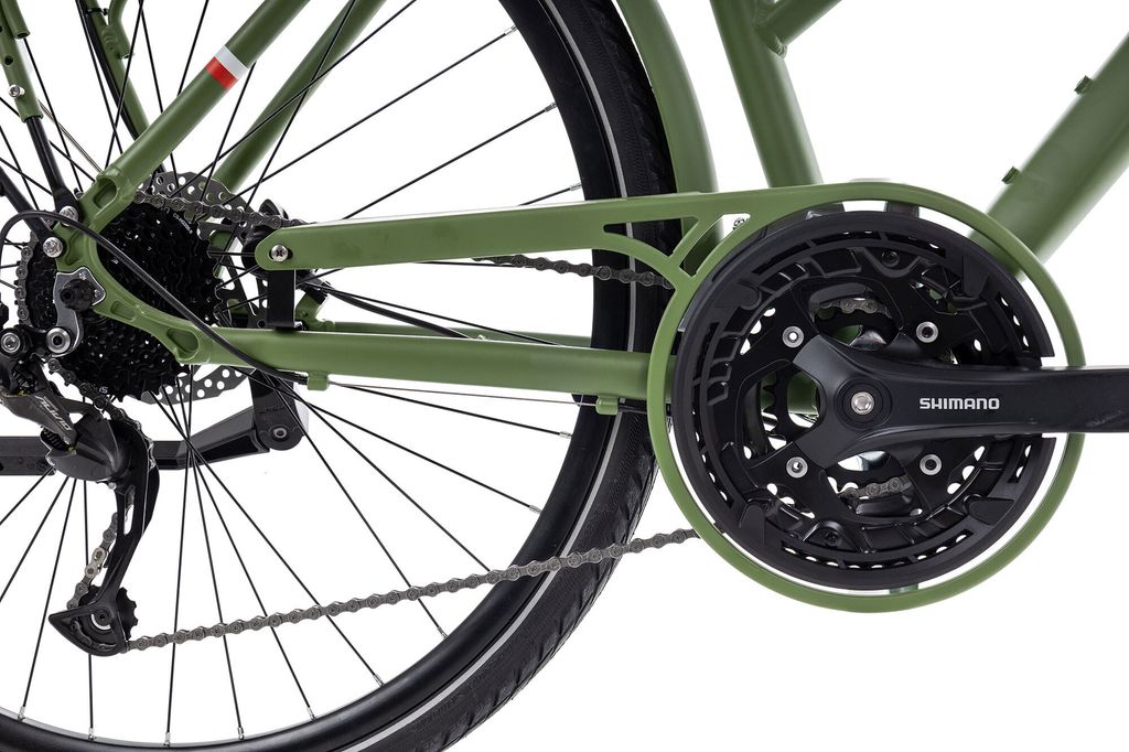 Bergrausch Hochwilde Trapez Trekkingrad farngrün 46 Produktbild 7