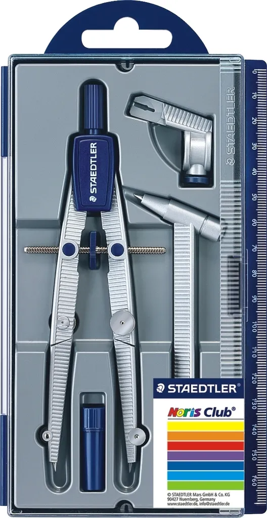 Compas pour dessin technique Noris 550 02 avec extension intégrée - 2