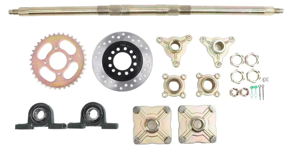 Kit Transmission Arrière 740mm pour Montage Quad et Buggy 125cc DIY