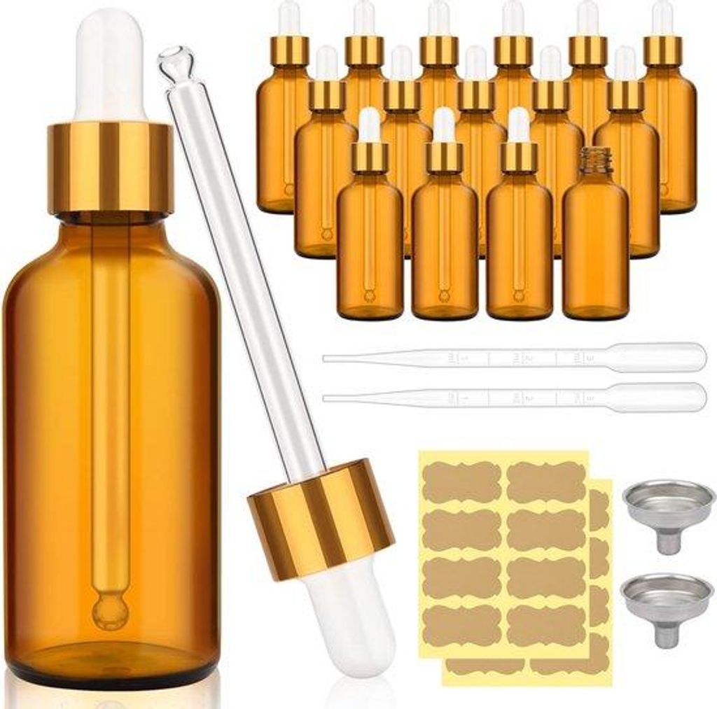 50ml braune Glasflasche 16er Pack