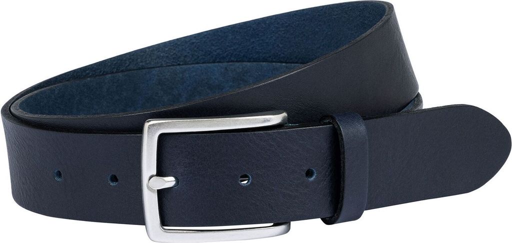 ROECKL Leder Gürtel Leon Belt W110 Classic Navy dunkelblau