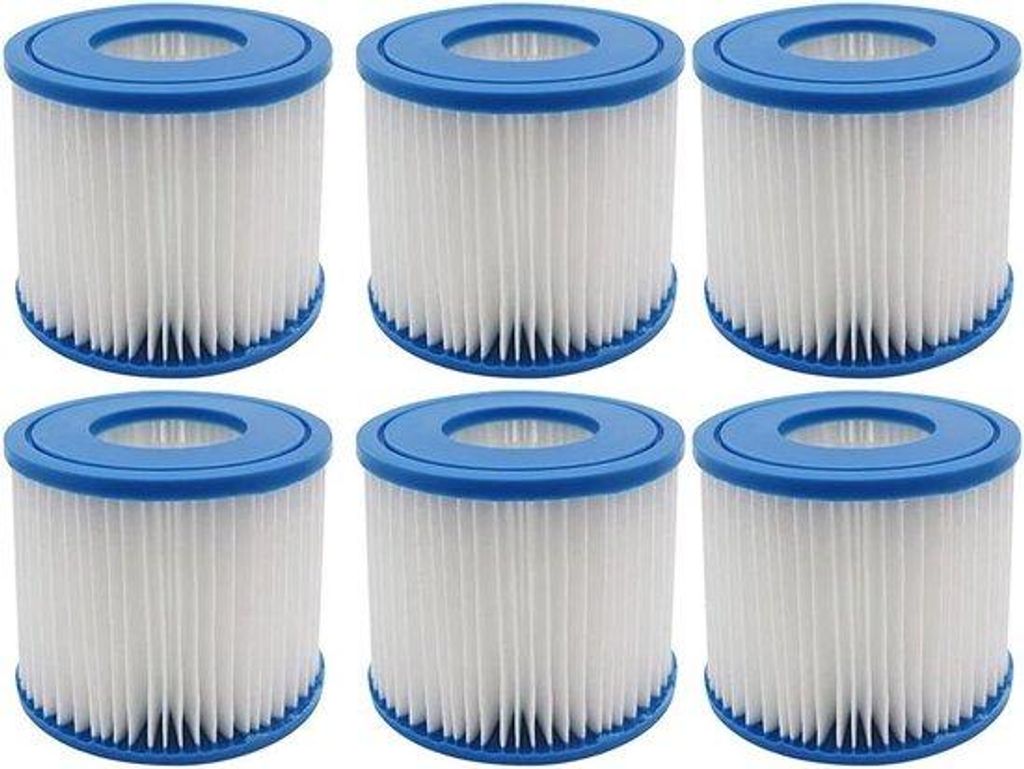 6er Hotwasserpumpenfilter - Sommer Entspannung Filter Typ D - P57100102 SFS-350 RP-350 RP-400 RP-600 RX-600 Kartuschenfilter