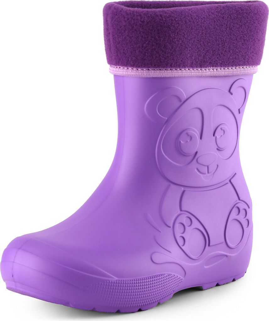 Ladeheid Eva Kinder Jungen Mädchen Gummistiefel Regenschuhe gefüttert LA-CA-11 (Lilla, 30/31 EU)