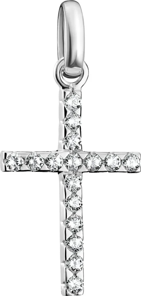Cadeau idéal pendentif croix argent Connect pour personnaliser son bijou