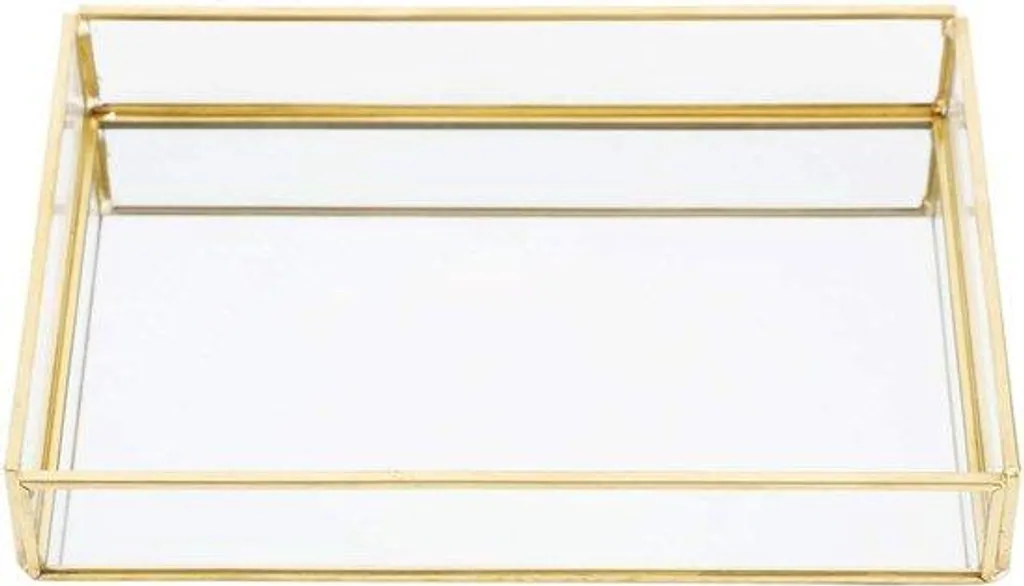 Rangement bijoux et maquillage en laiton pour optimiser la coiffeuse