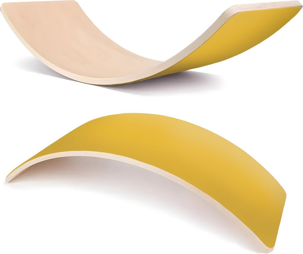 Balancierbrett Balance Board Lama - gelb