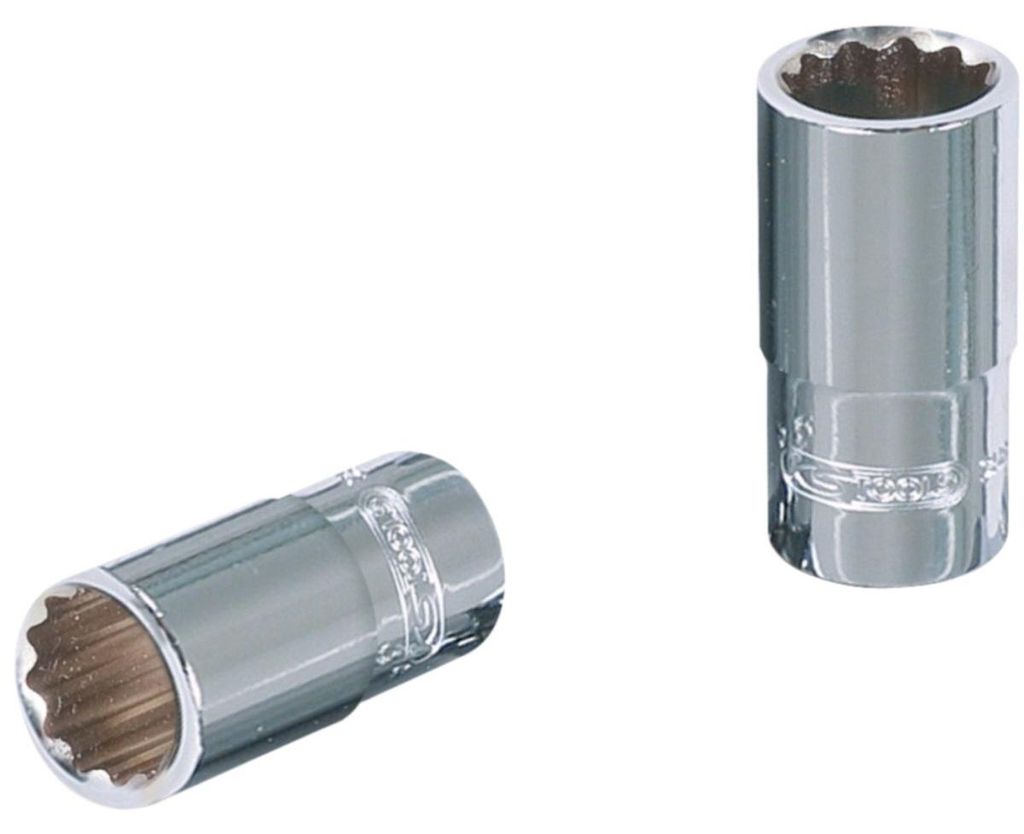KS Tools 1/4" CHROMEplus 12-kant-Stecknuss, 3/8", 918.1555