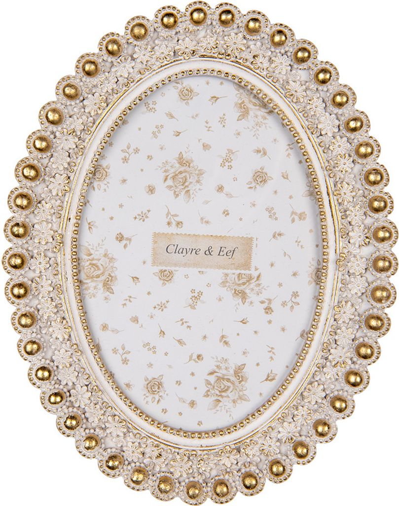 Clayre & Eef Bilderrahmen 13x18 cm Goldfarbig Kunststoff