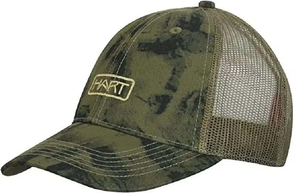 Casquette de Chasse Respirante en Mesh Hart Hunting Verte pour l'Extérieur