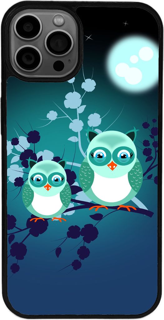 TPU Silikon Hülle für iPhone 15 Handy Cover Case Schutzhülle Handyhülle Bumper MOTIV 42 Eulen