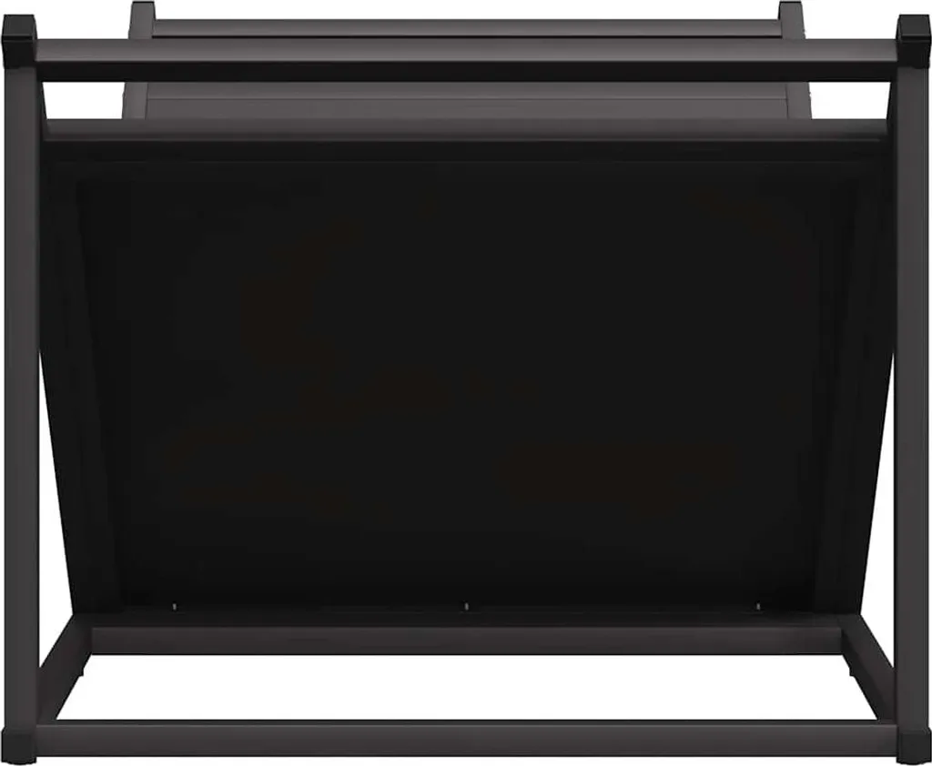 Range-bûches vertical intérieur noir 70 cm en acier robuste vidaXL - 6