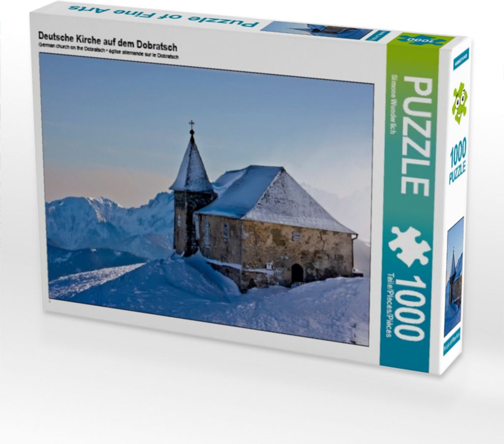 Calvendo Deutsche Kirche auf dem Dobratsch 1000 Teile Puzzle quer 640x480mm, Wunderlich Simone; 7353088