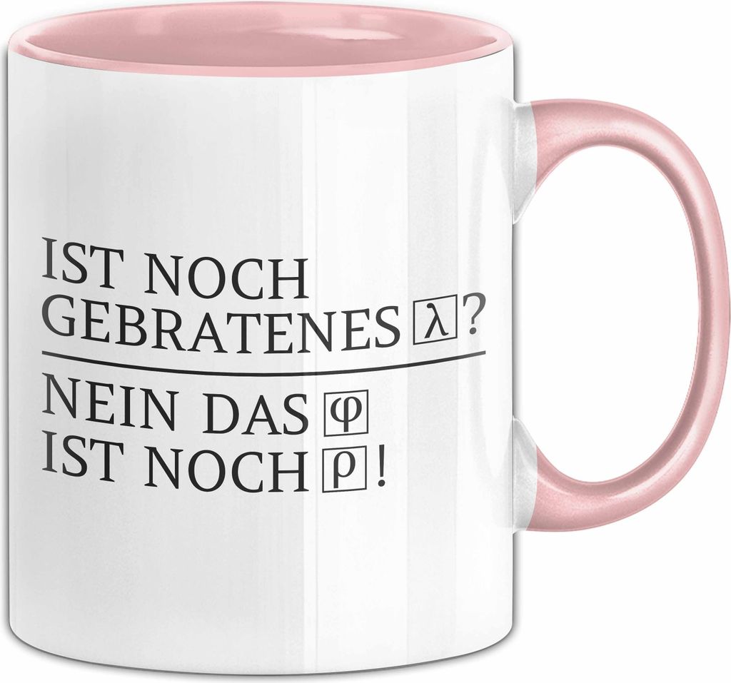 Physik LK Tasse Geschenk für Mathematiker Mathe LK Chemie LK (Rosa)