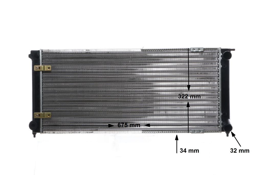 Kühler, Motorkühlung BEHR von Mahle (CR 341 000S) Wärmetauscher Kühlung Motorkühler